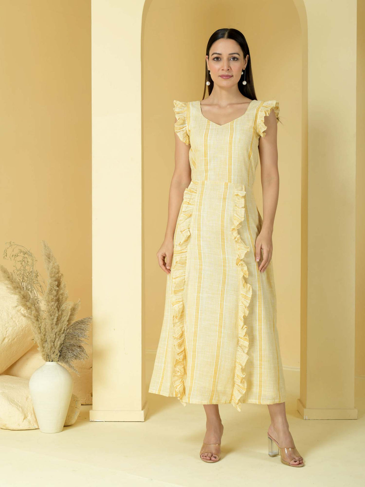 Marigold- cotton dress
