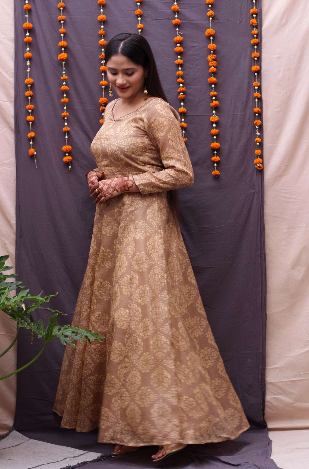 Dhara Kota Print Long Dress