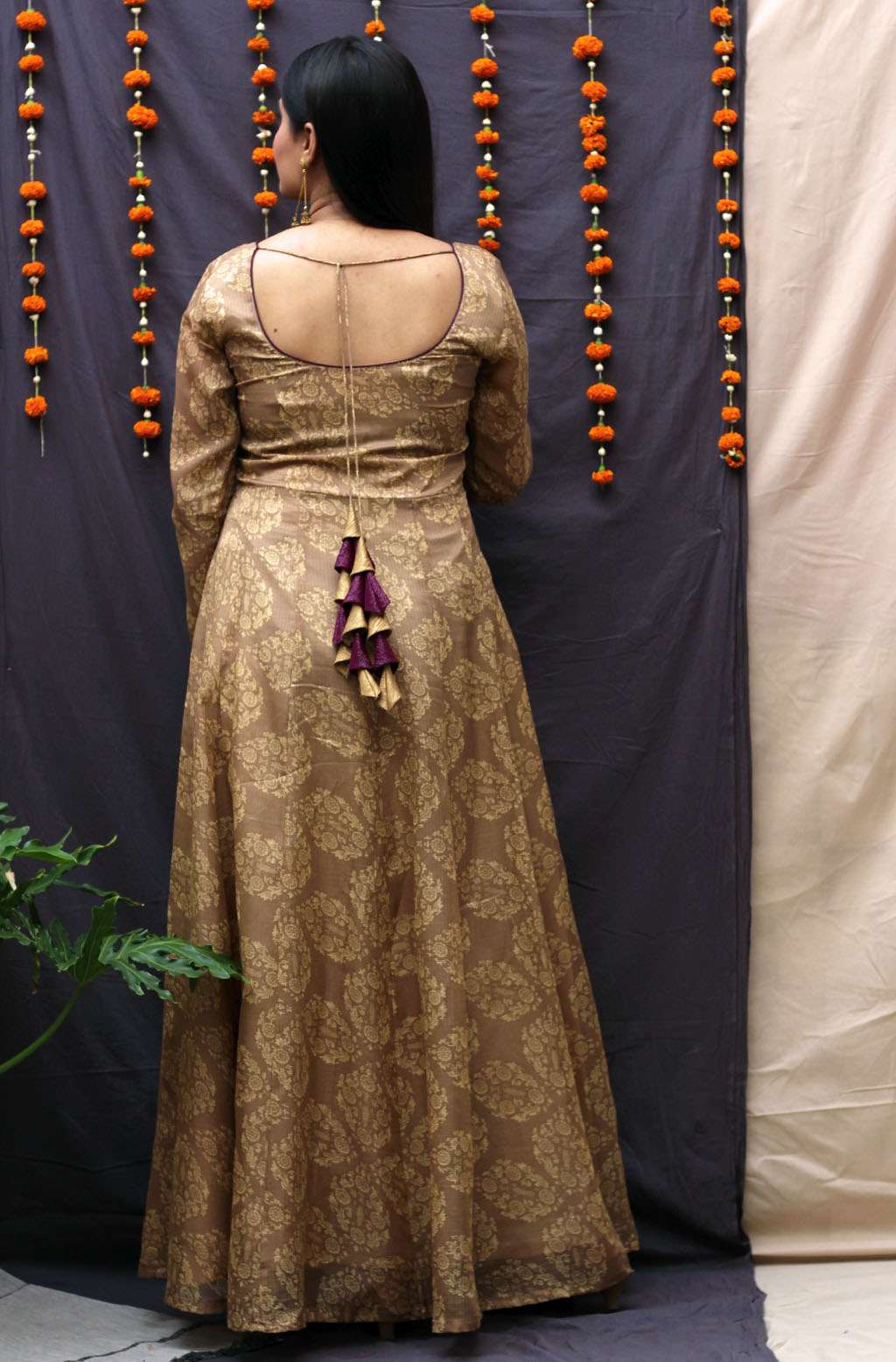 Dhara Kota Print Long Dress