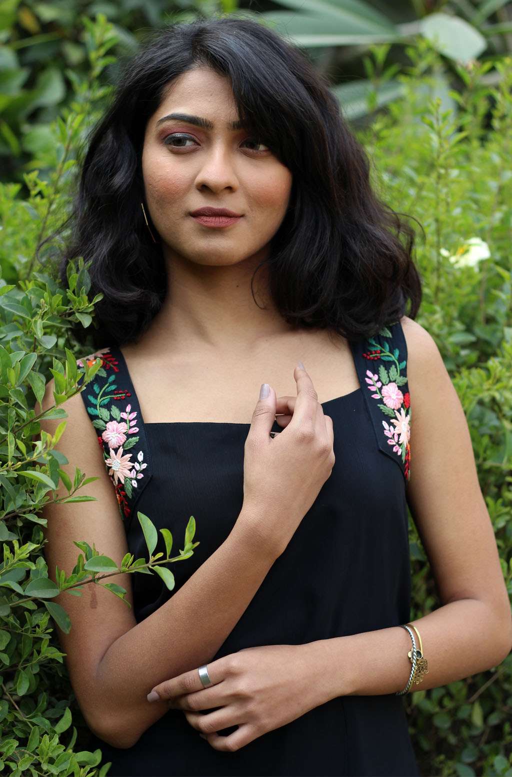 Raven Chiffon Black Dress