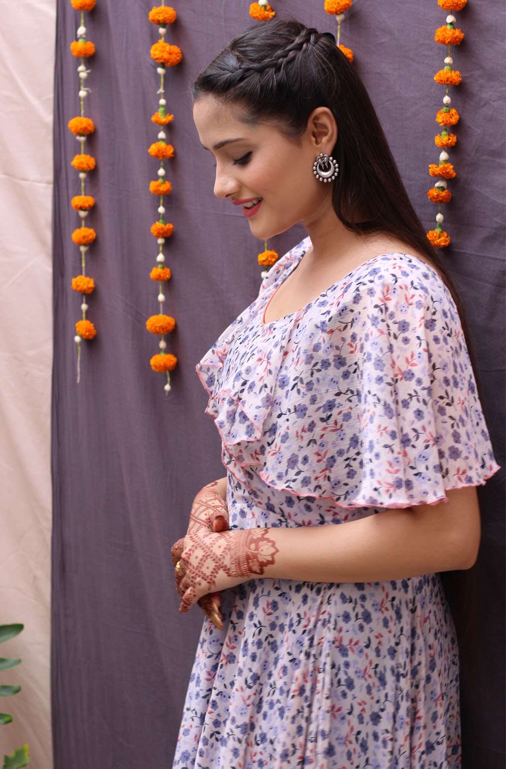 Vasundhara long Georgette Dress