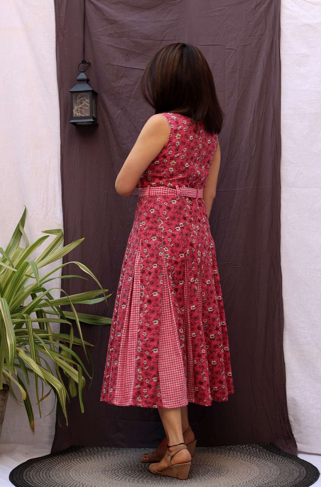 Rosaline Floral Printed Cotton Dress