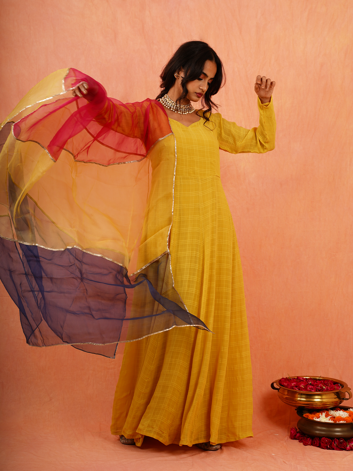 Lolitha - Long Dress With Dupatta