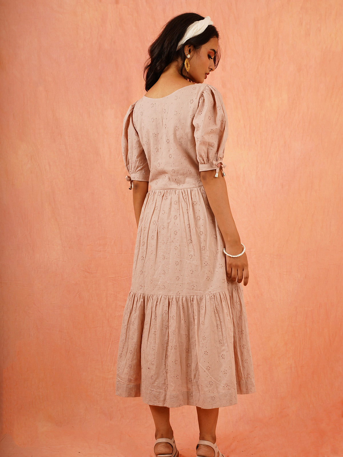 Camellia - Dusty Pink Cotton Dress