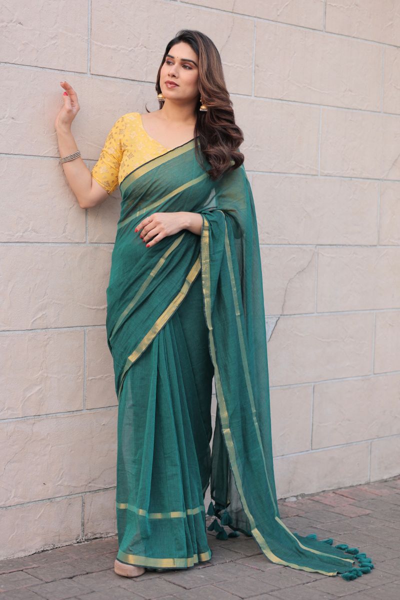 Sundari cotton saree with blouse