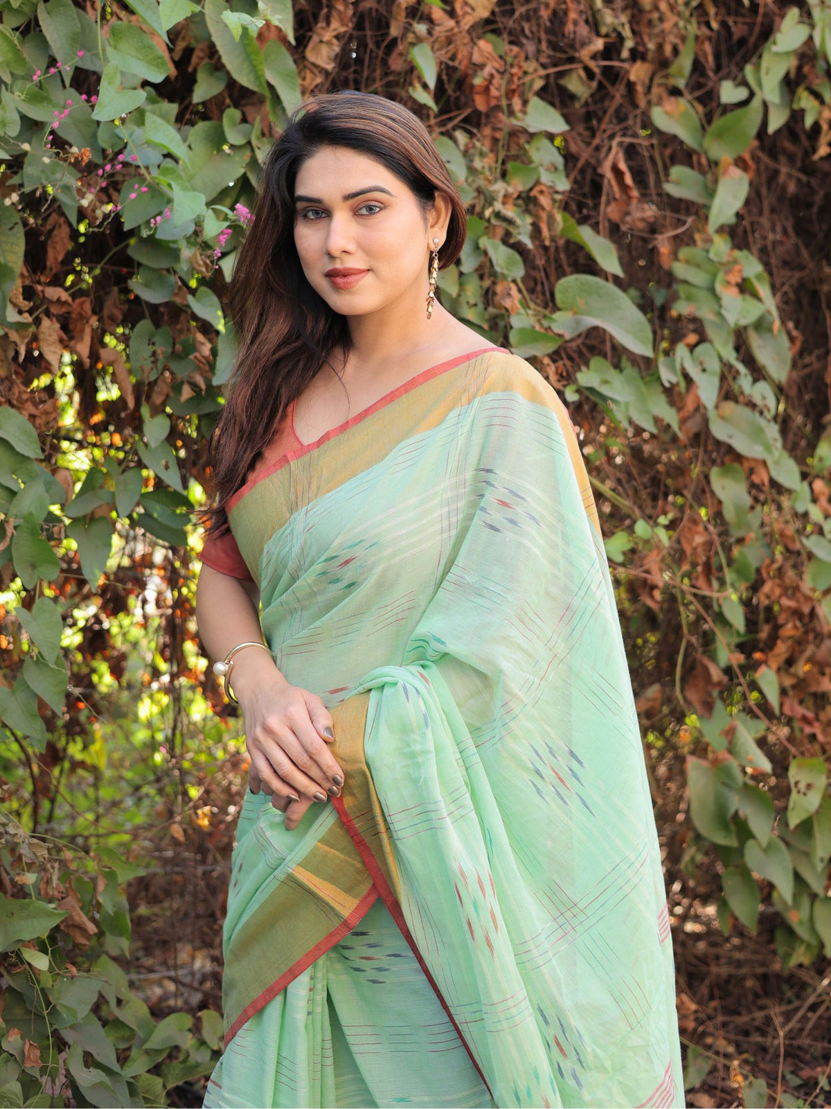 Tarangini soft cotton saree with blouse