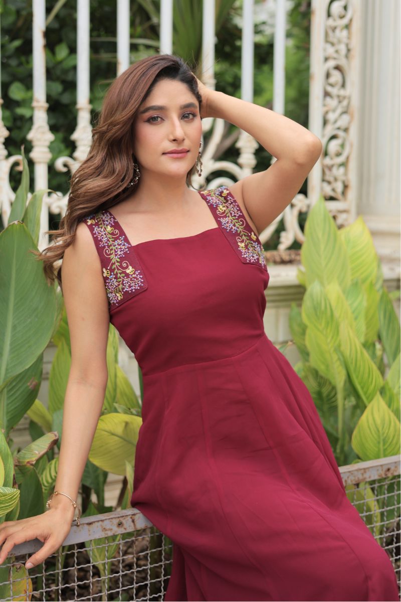 Enchanted Garden georgette dress