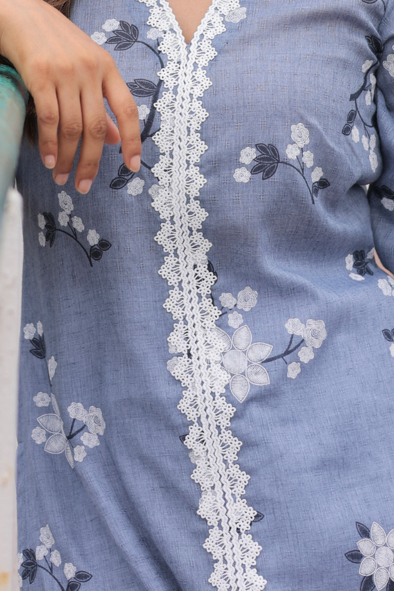 Skye printed kurta plazo set