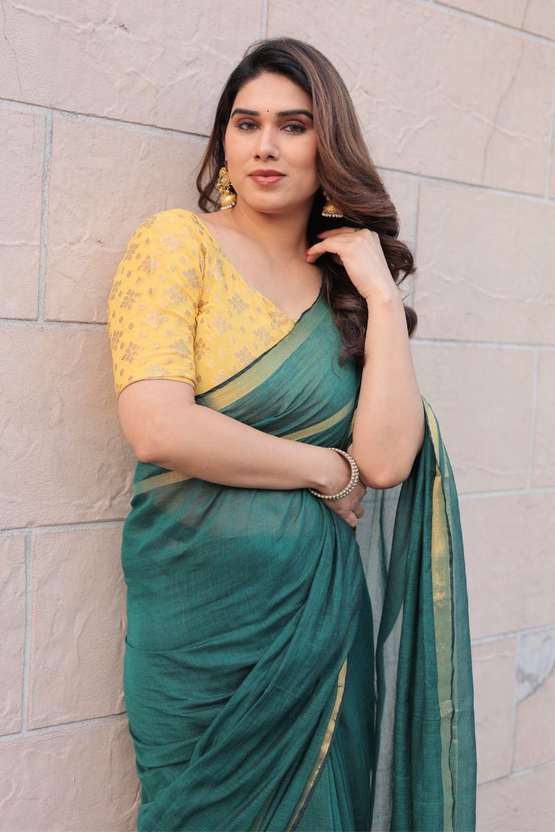 Sundari cotton saree with blouse