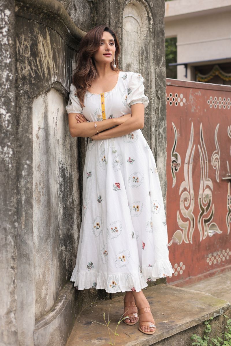 Sunday Picnic white embroidered dress