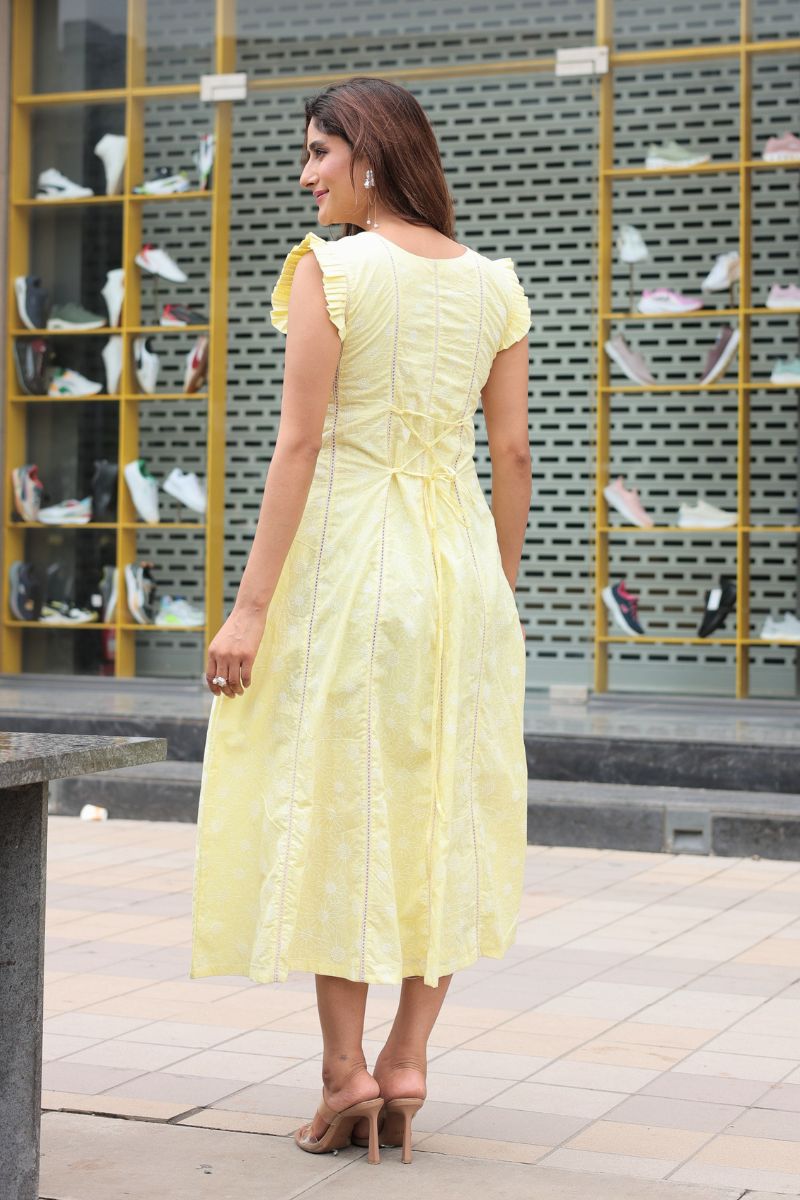 Sunbeam cotton midi dress