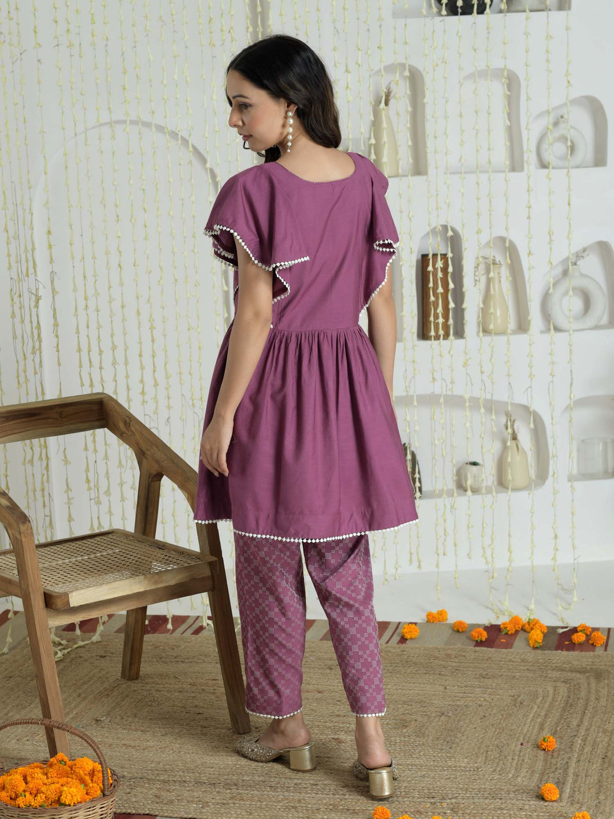 Jamun-cotton co-ord set