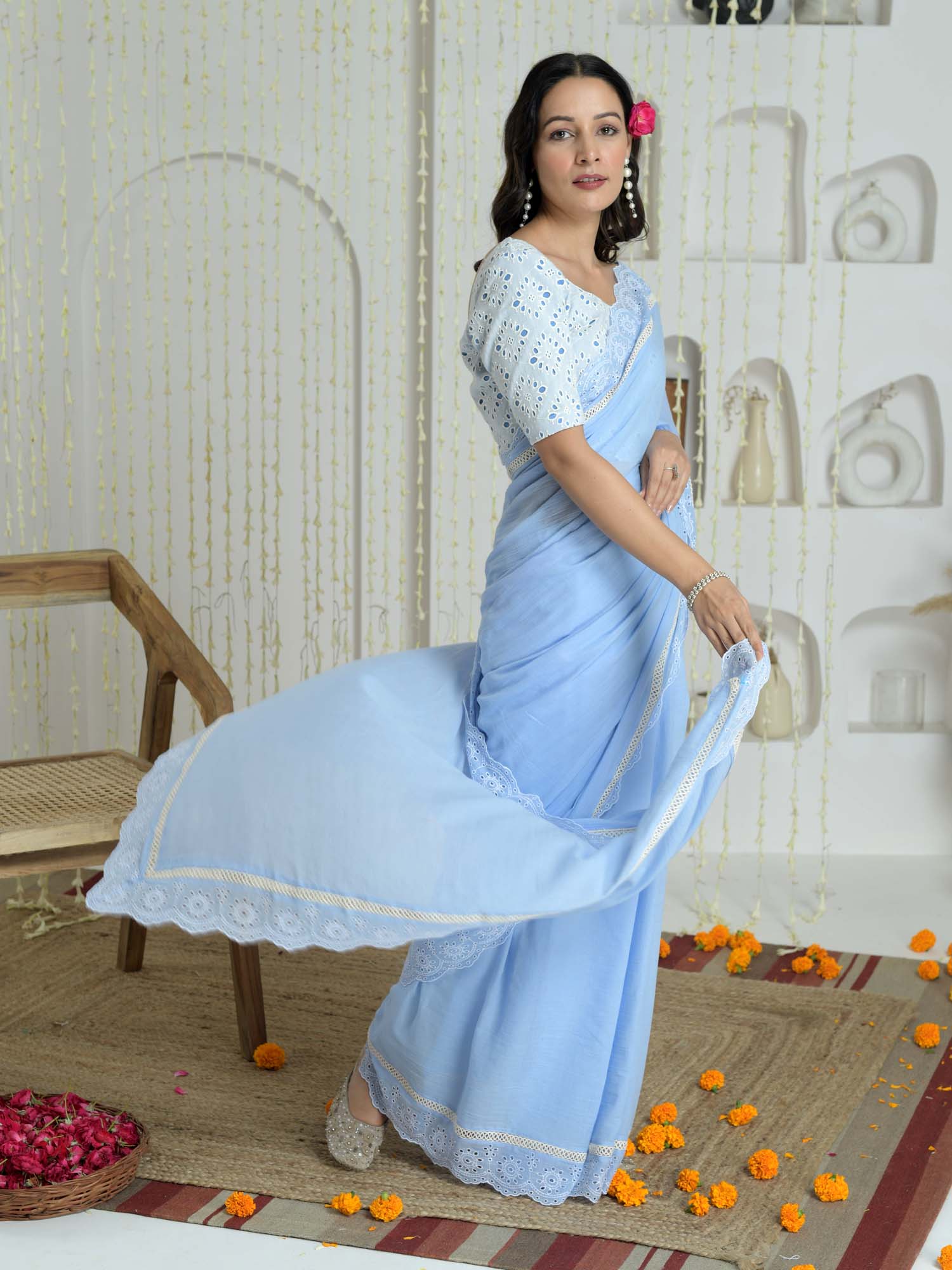 0 - 14 years Narayanapet cotton long frock – www.vannamayil.com