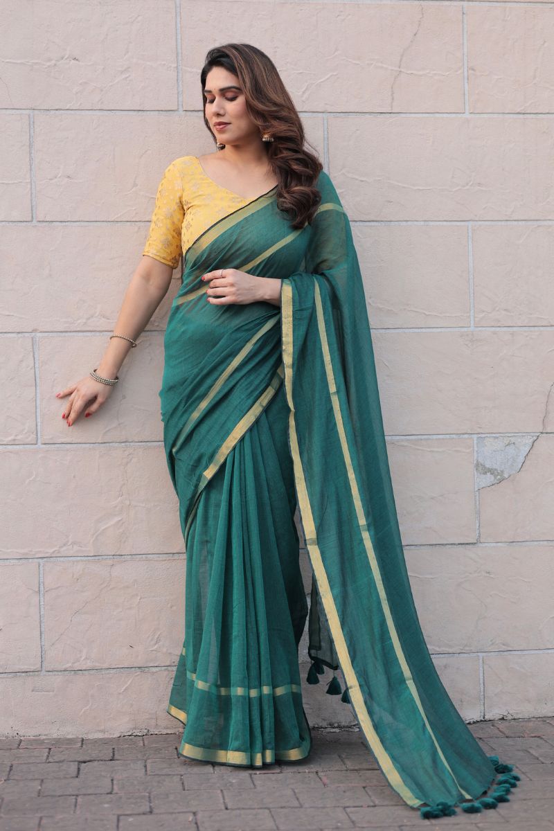 Sundari cotton saree with blouse