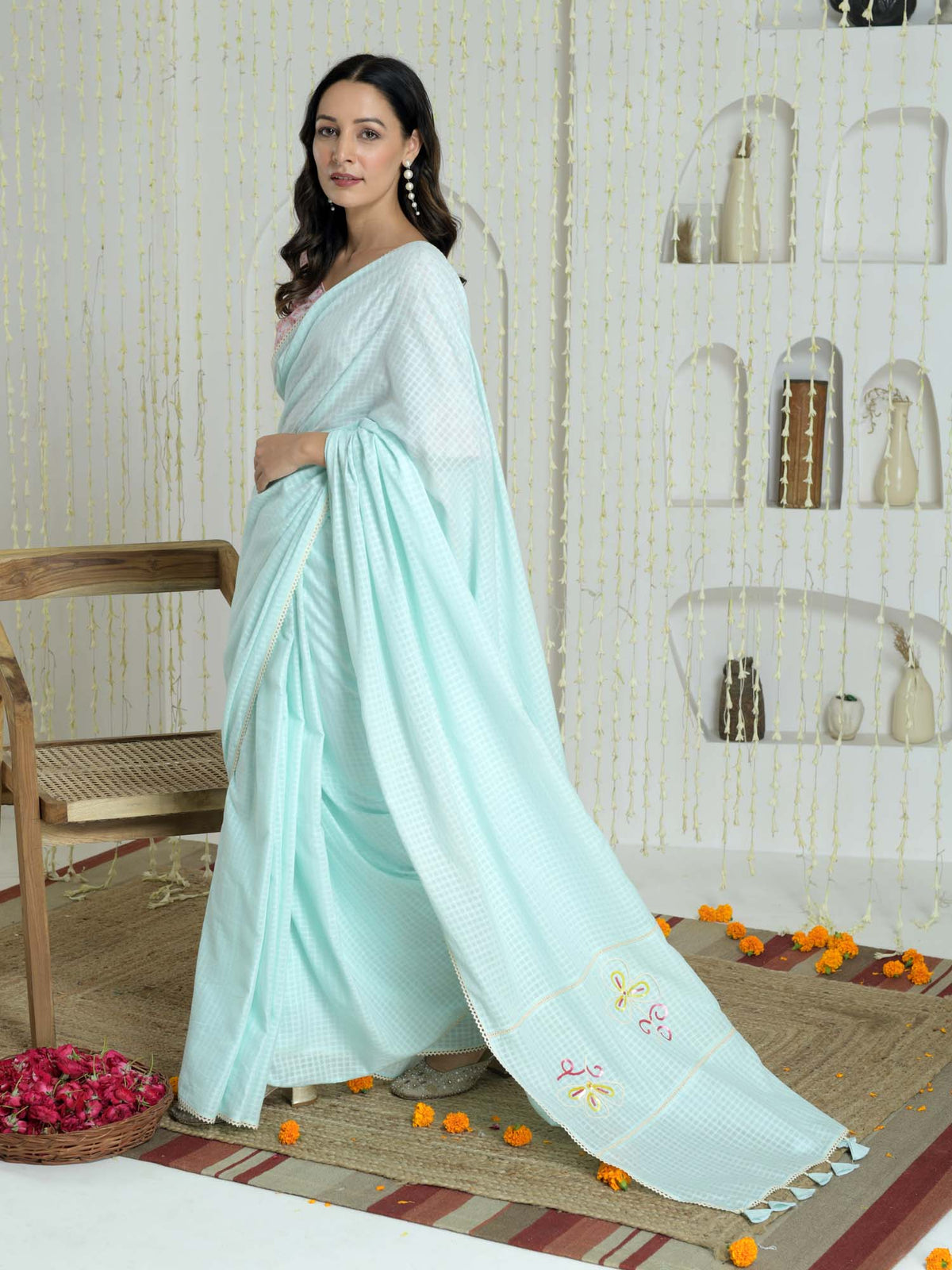 Narmada- Cotton saree with blouse