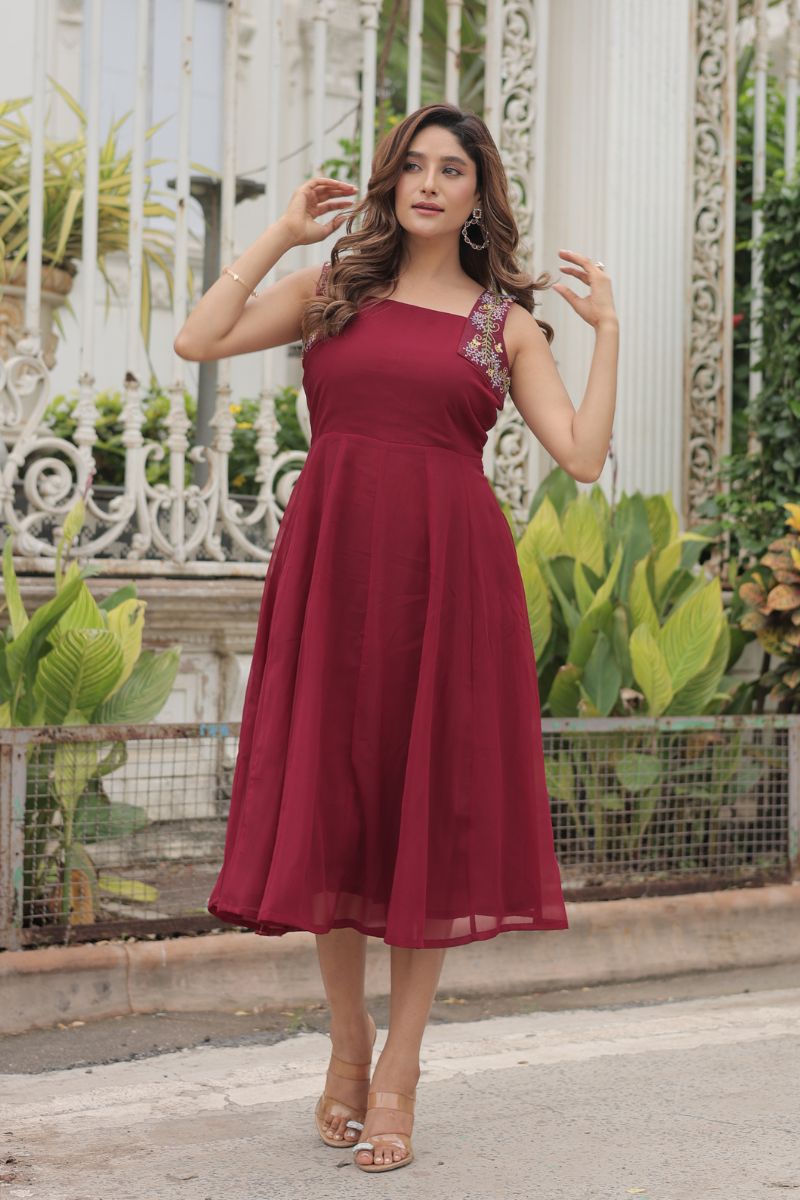 Enchanted Garden georgette dress