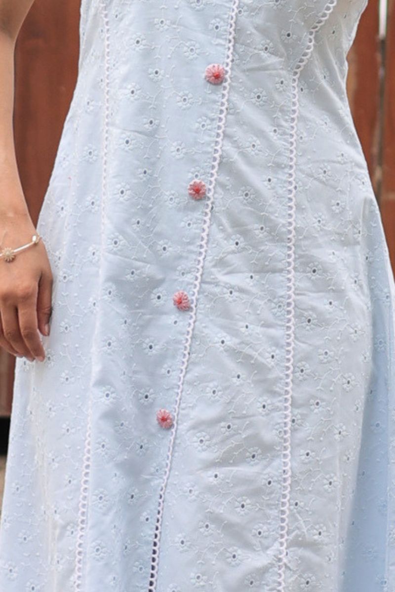 Bluebell schiffli A-line dress