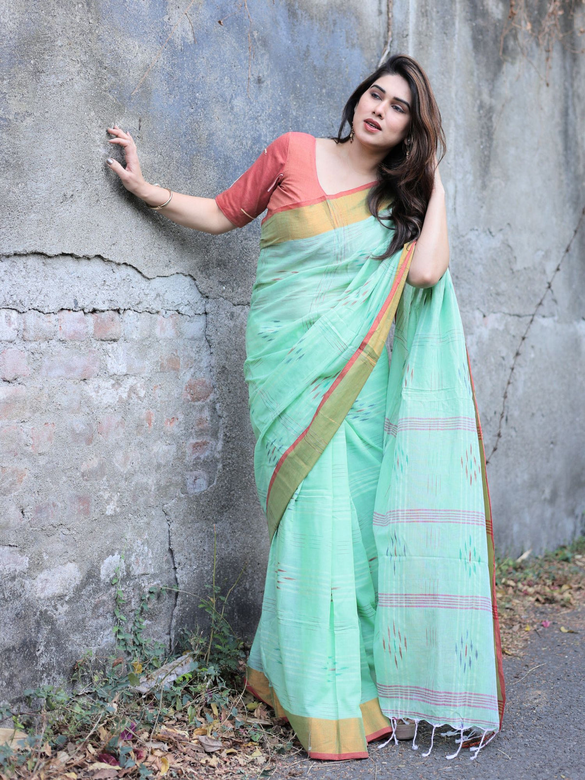 Tarangini soft cotton saree with blouse