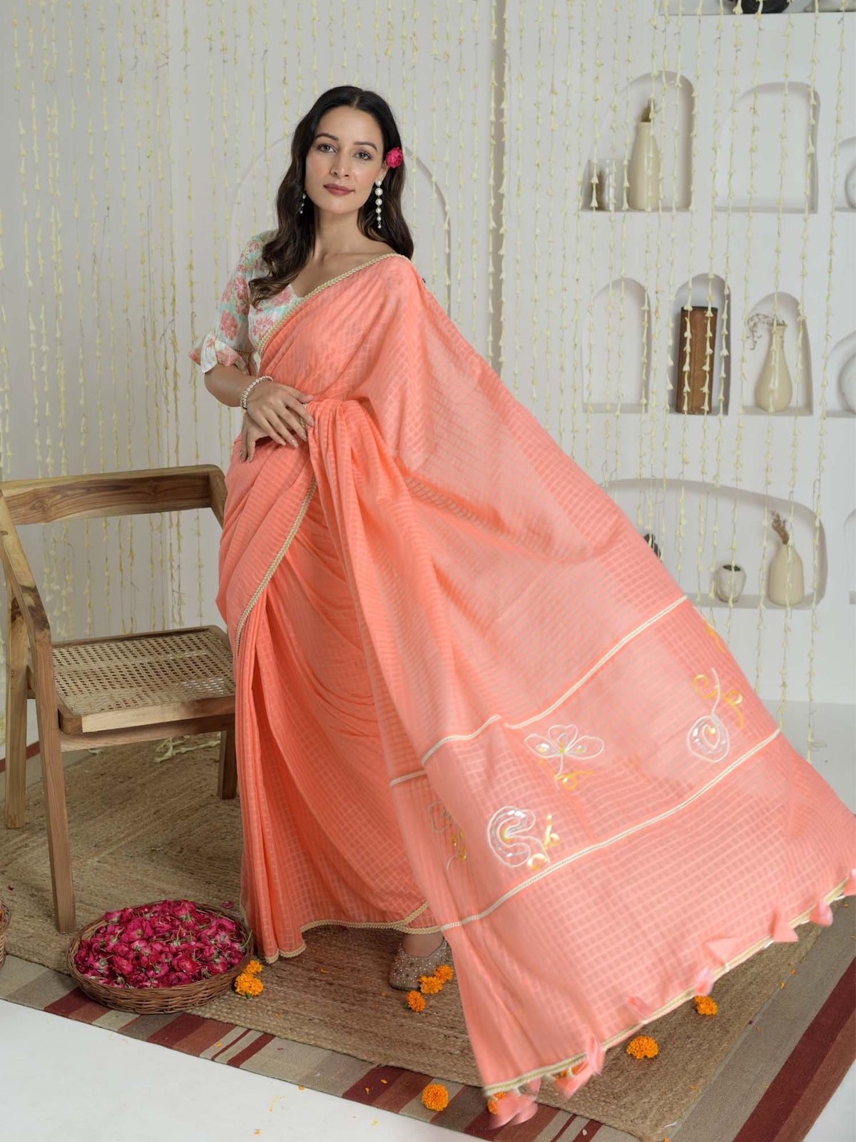Godavri- Cotton saree with blouse