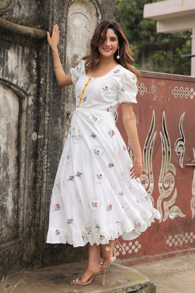 Sunday Picnic white embroidered dress