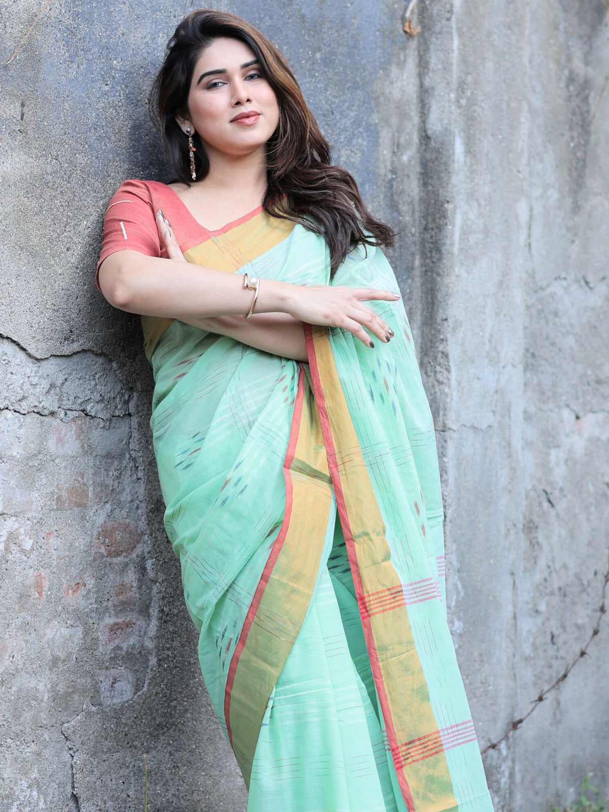 Tarangini soft cotton saree with blouse