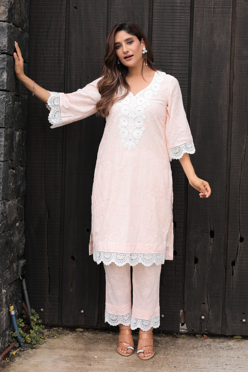 Rose blush pink co-ord set