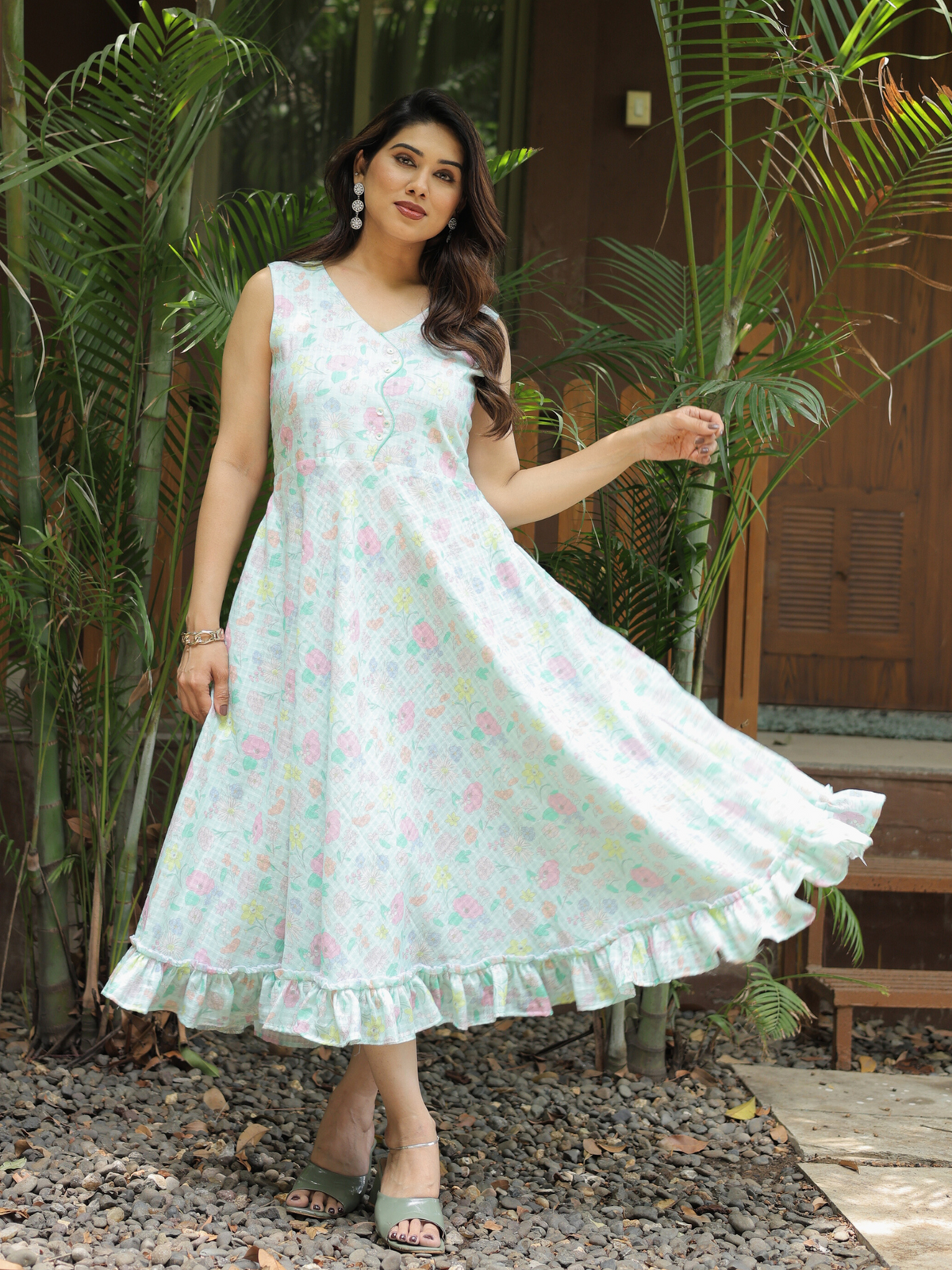 Cotton Dress For Women- House of Anecdotes Cotton Dress For Women- House of Anecdotes