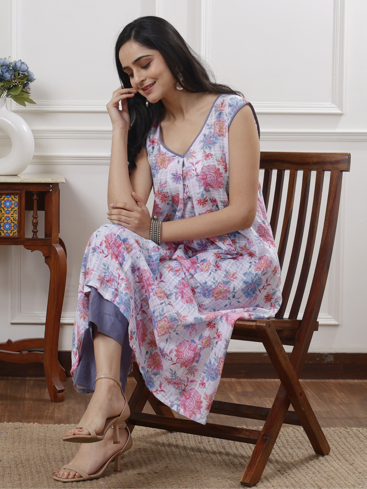 Vatsala- Printed Kurta Pant Set