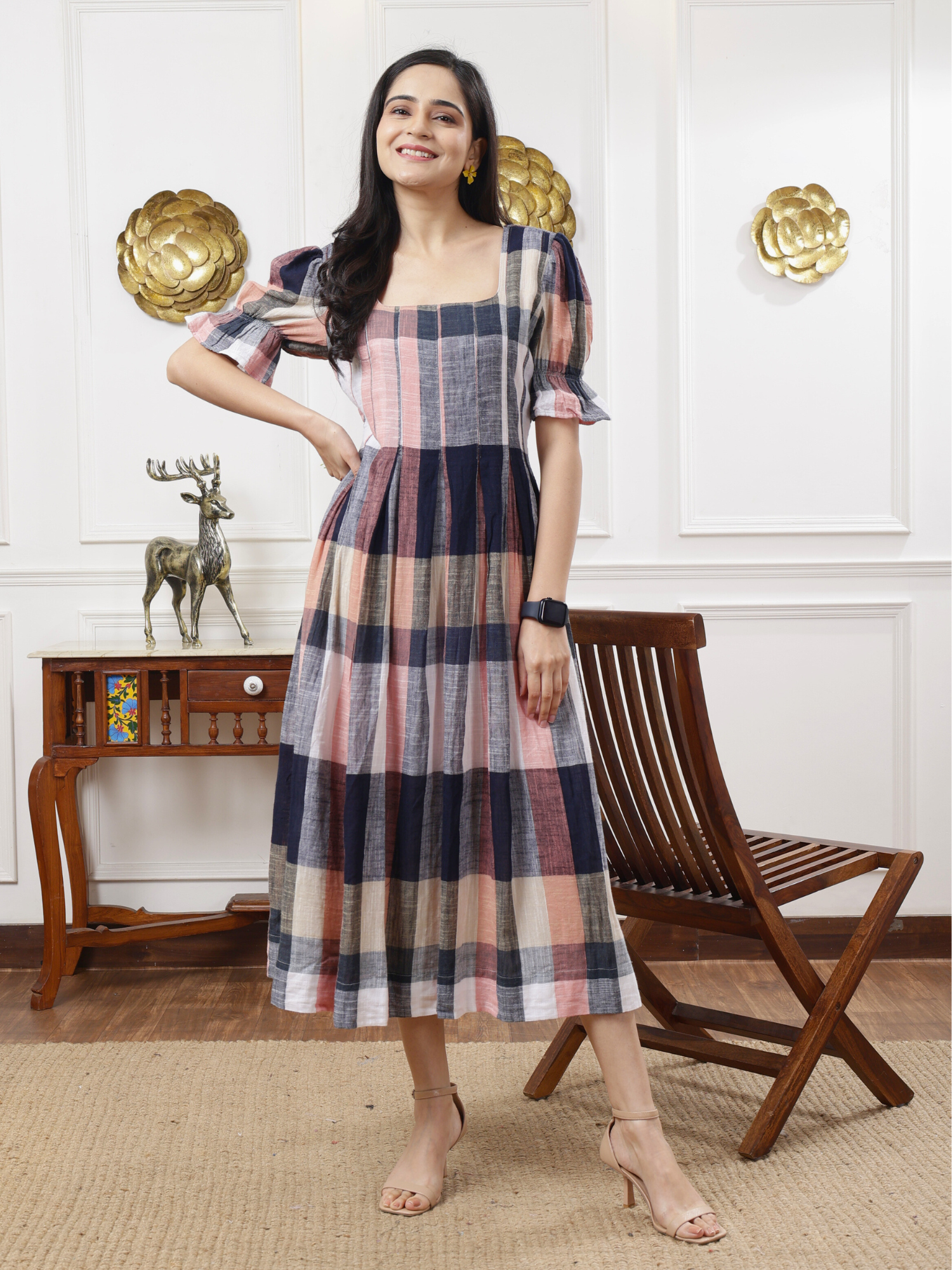 box pleated dress designs Box Pleated, Off-the-Shoulder, A-Line Chiffon Dress