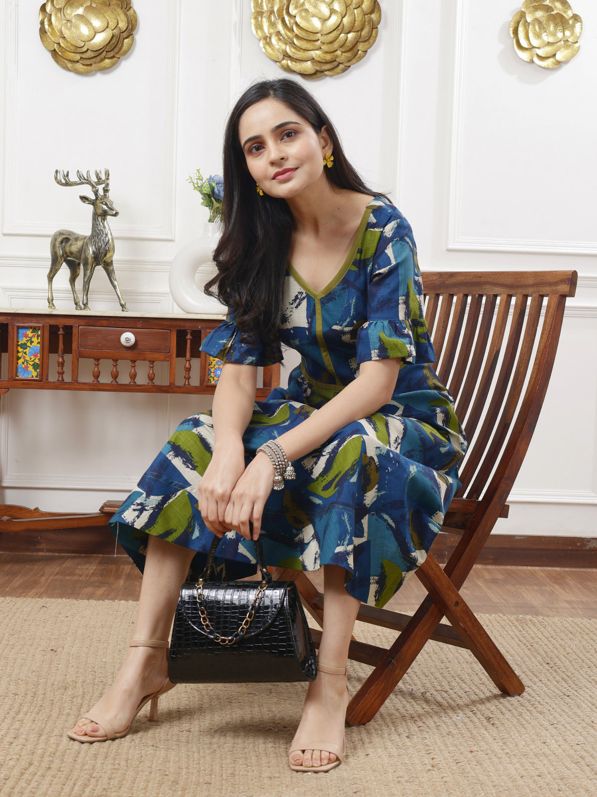 Casual Dresses Cotton House Dresses Mayuri Umbrella Dress