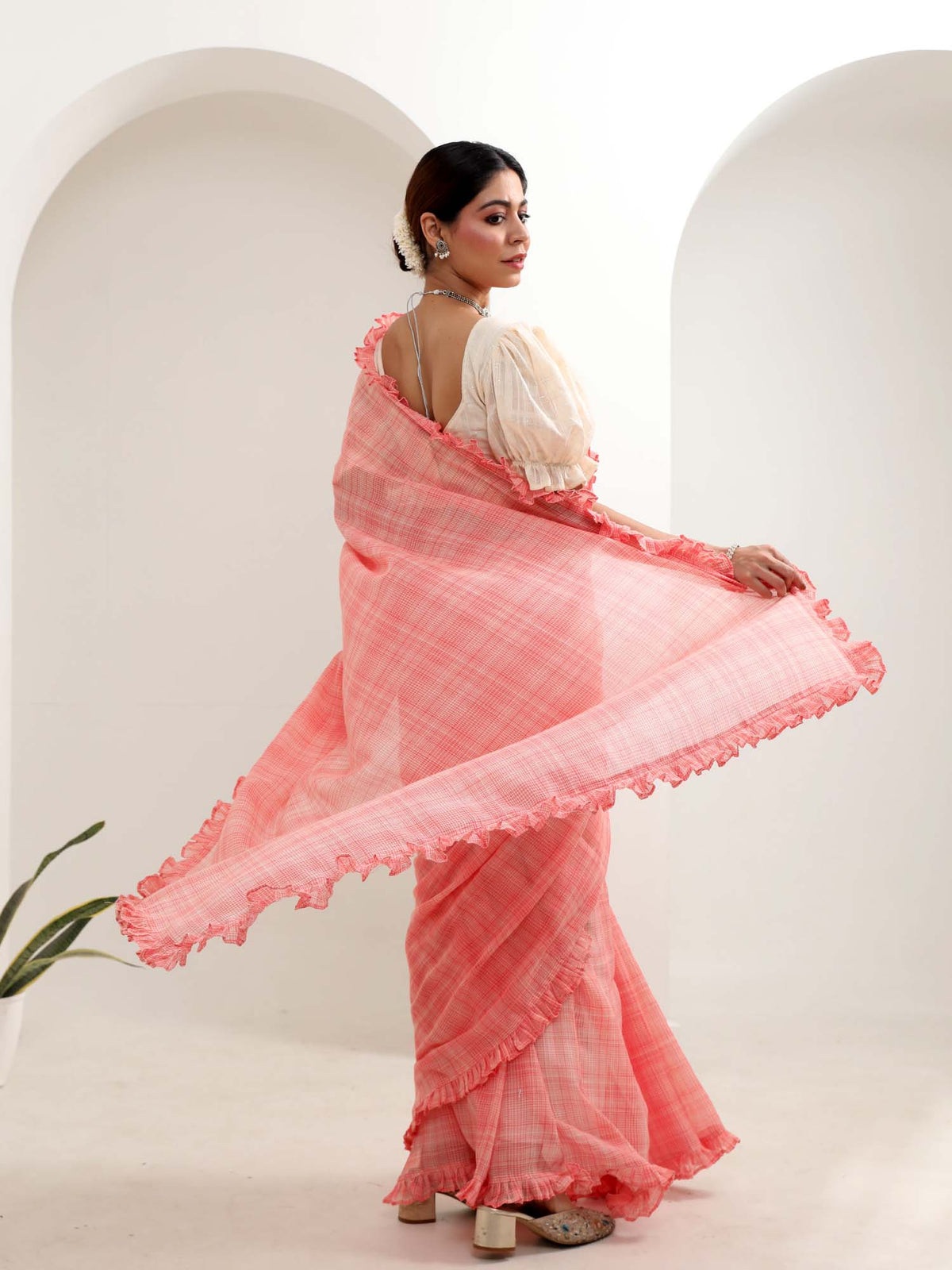 Evening Hues- Cotton Saree with Blouse