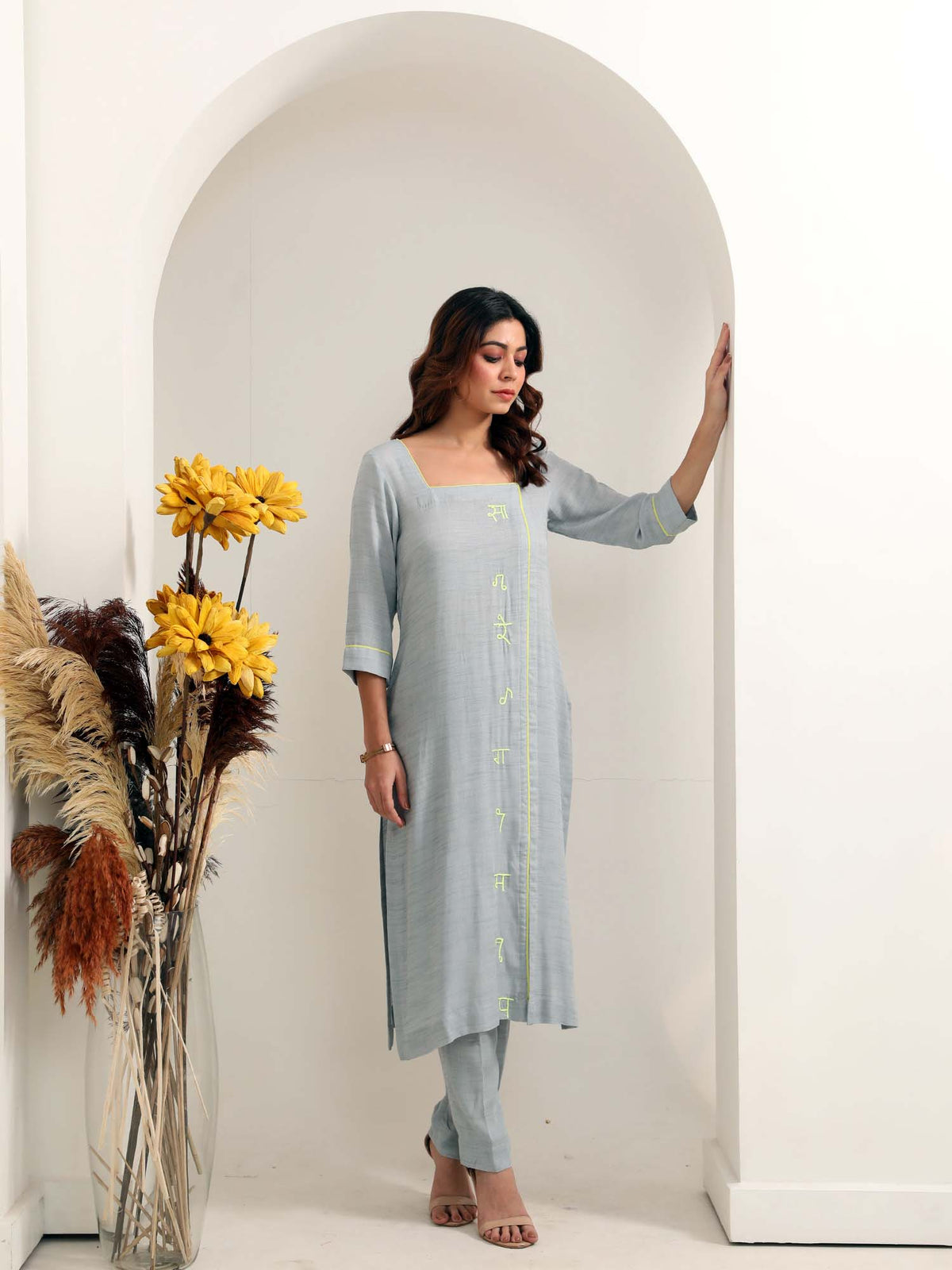 Sargam Grey kurta set