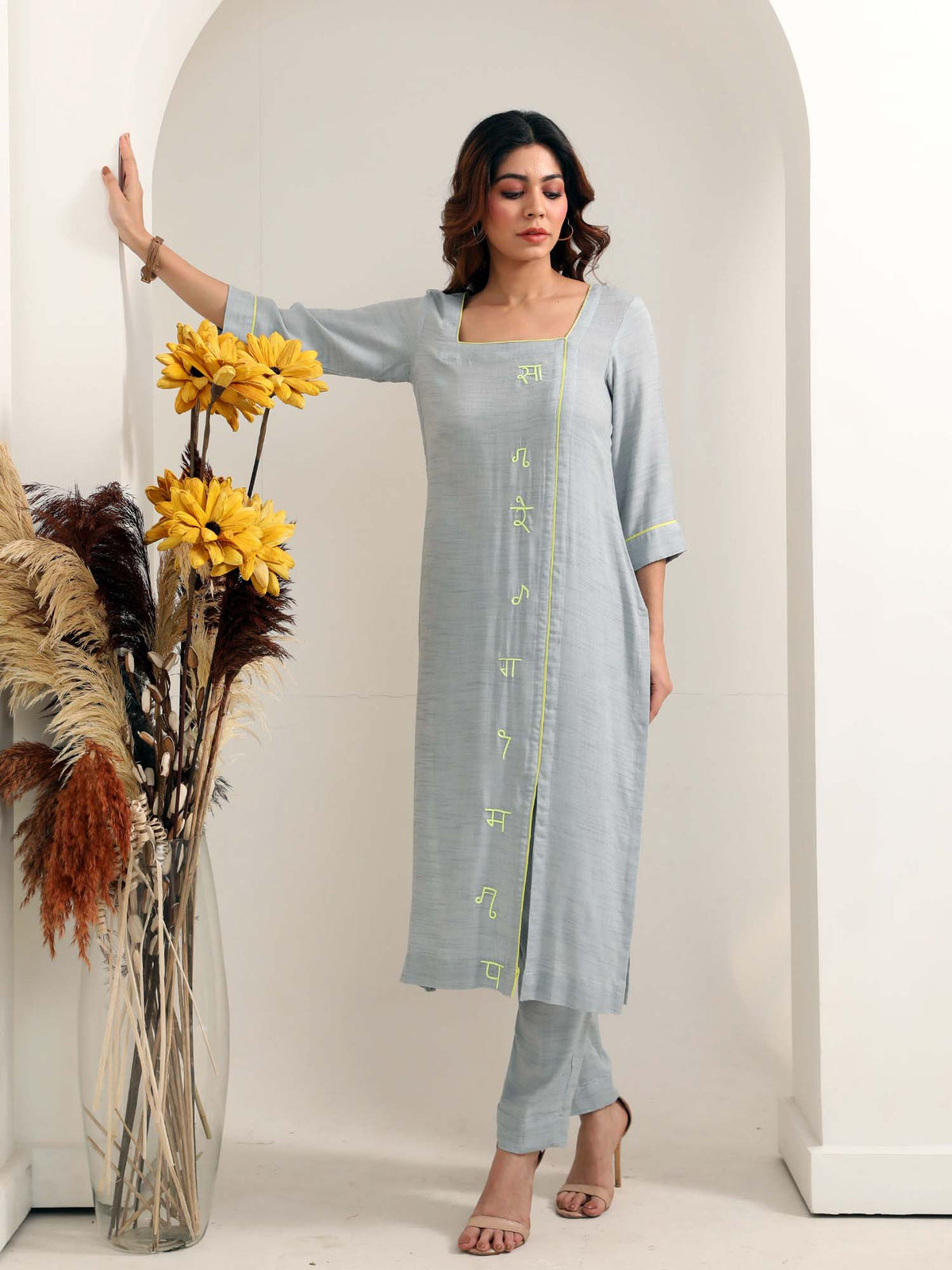 Sargam Grey kurta set