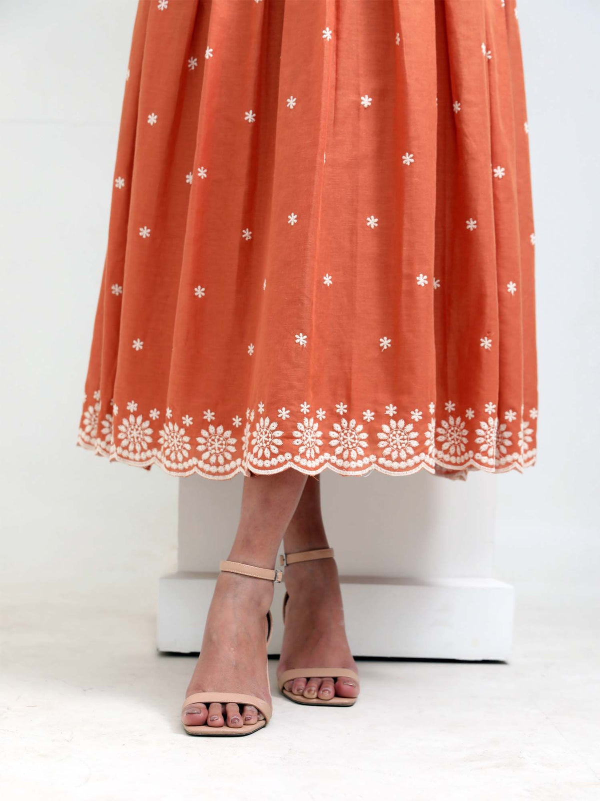 Spice Garden- box pleated dress
