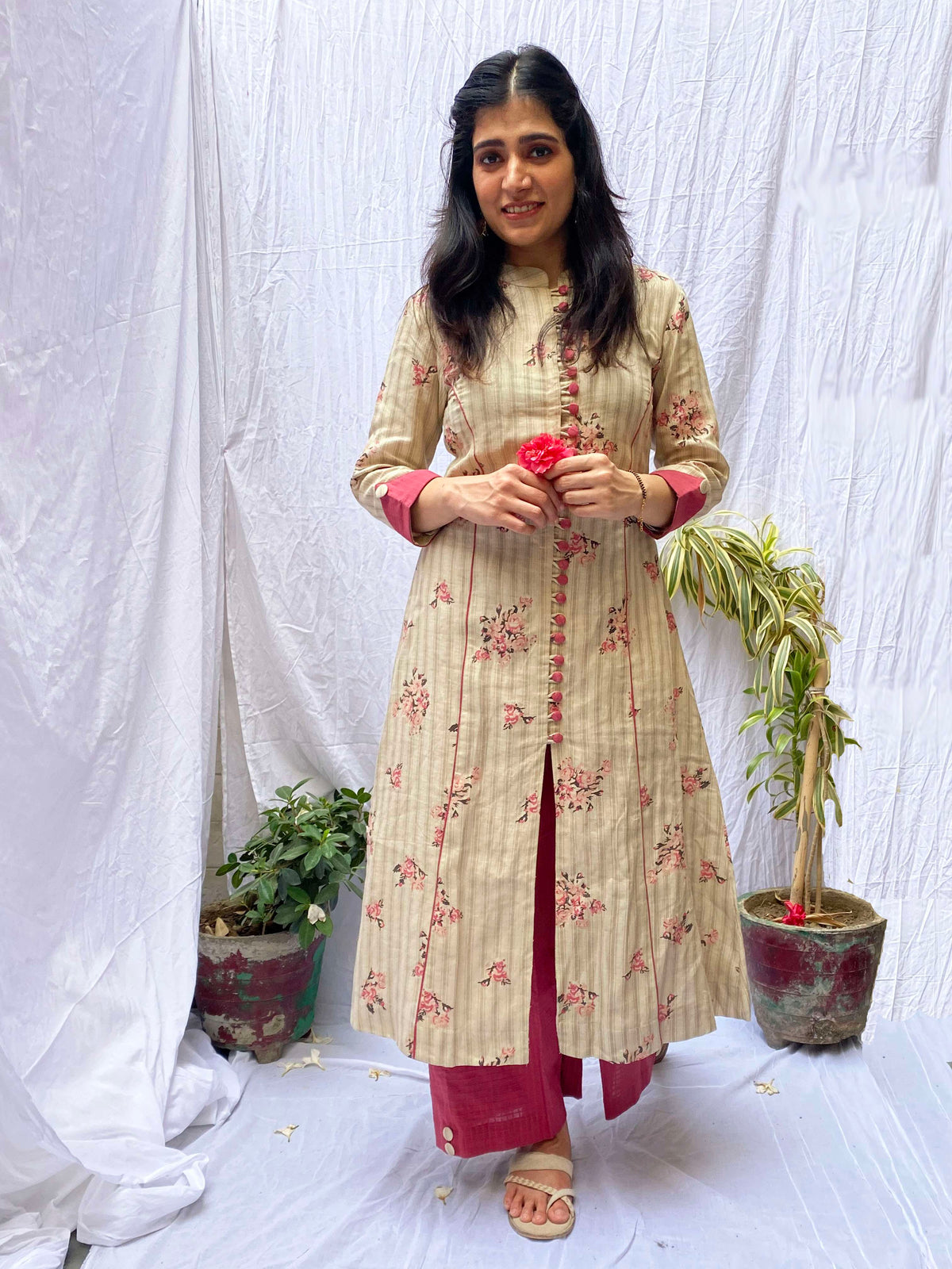 Rose Blush Kurta Pant Set