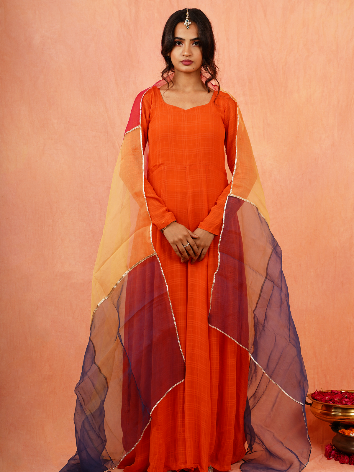 Upasna - Long Dress With Dupatta