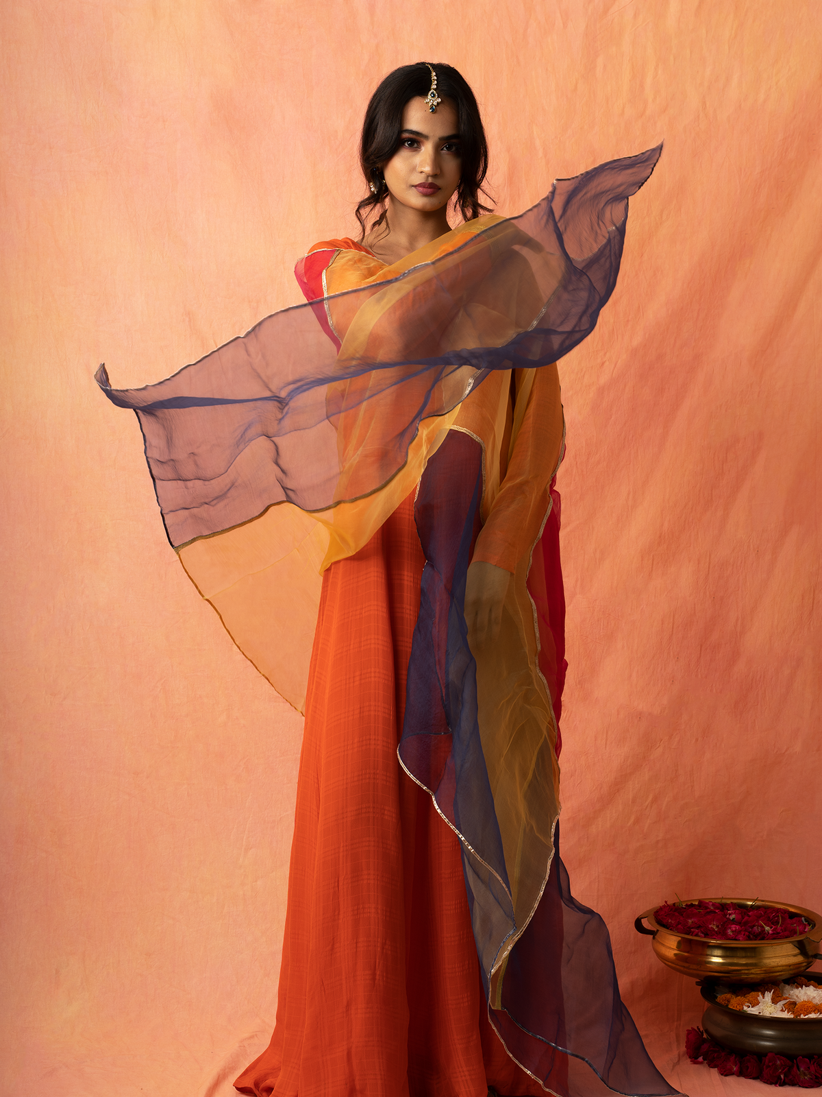 Upasna - Long Dress With Dupatta