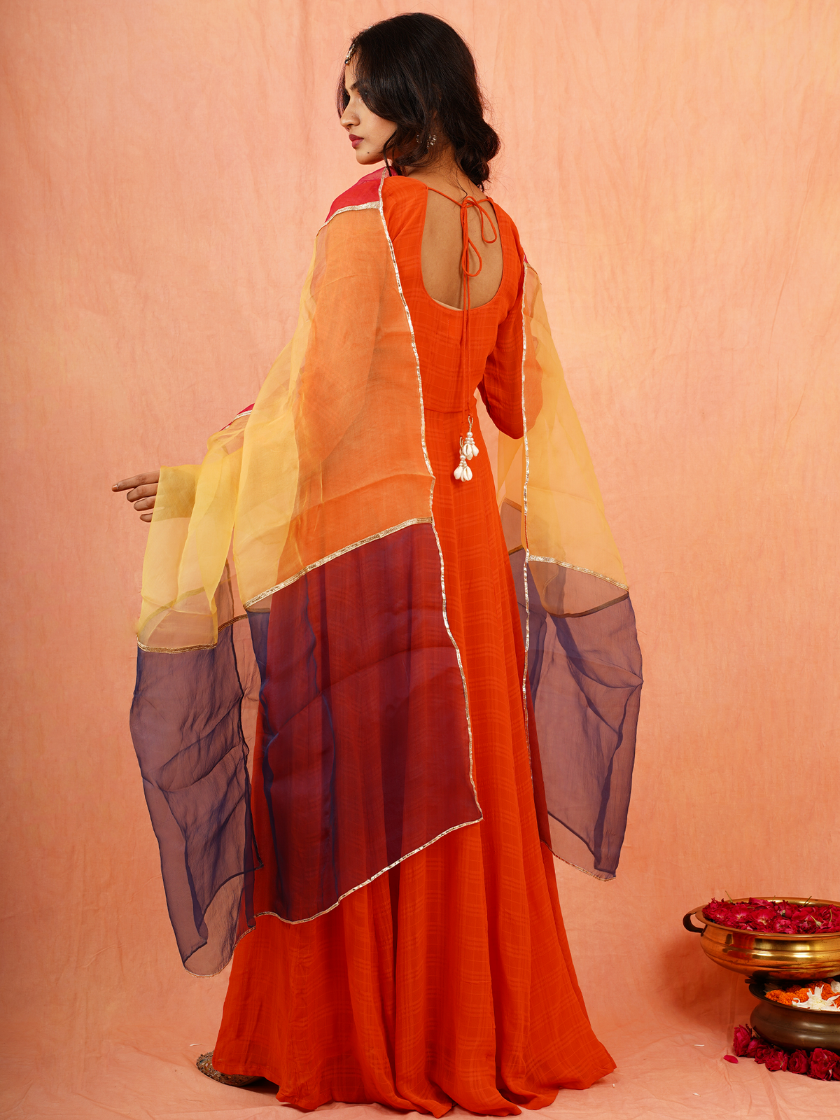 Upasna - Long Dress With Dupatta