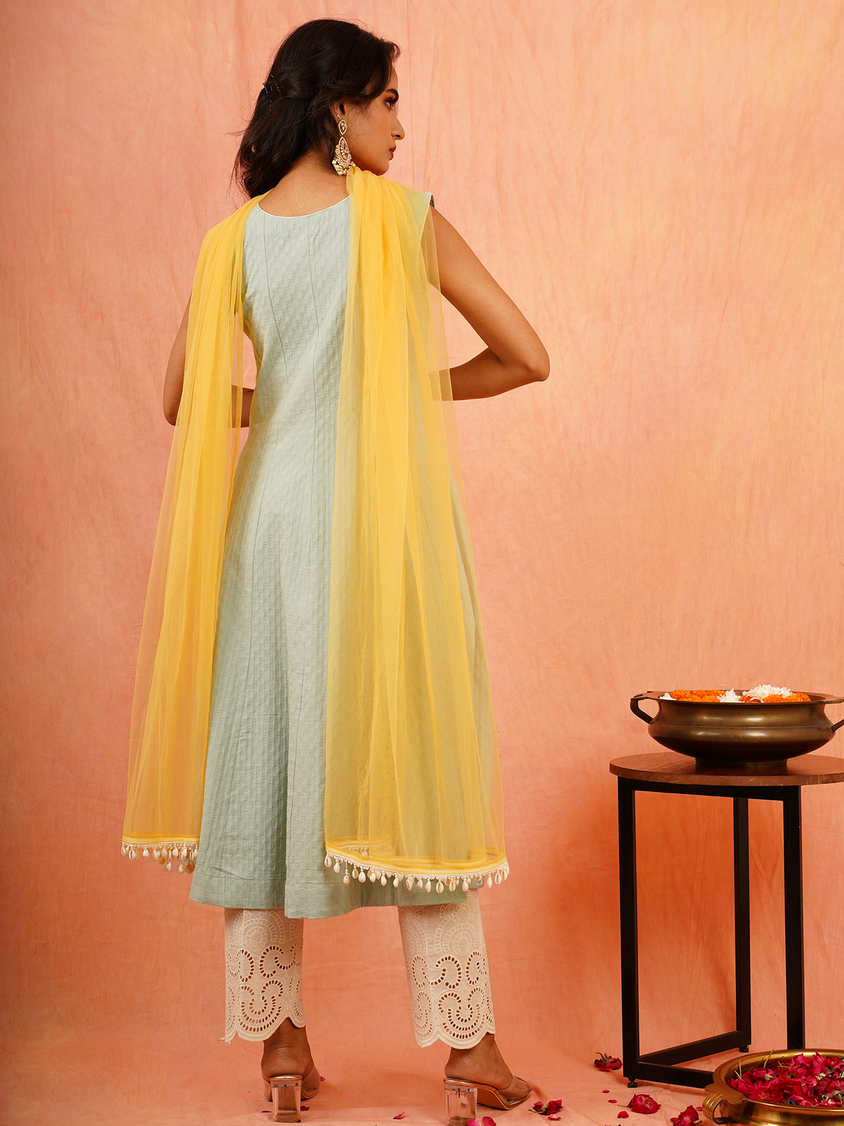 Savannah - Green Hand Embroidered Kurta Set