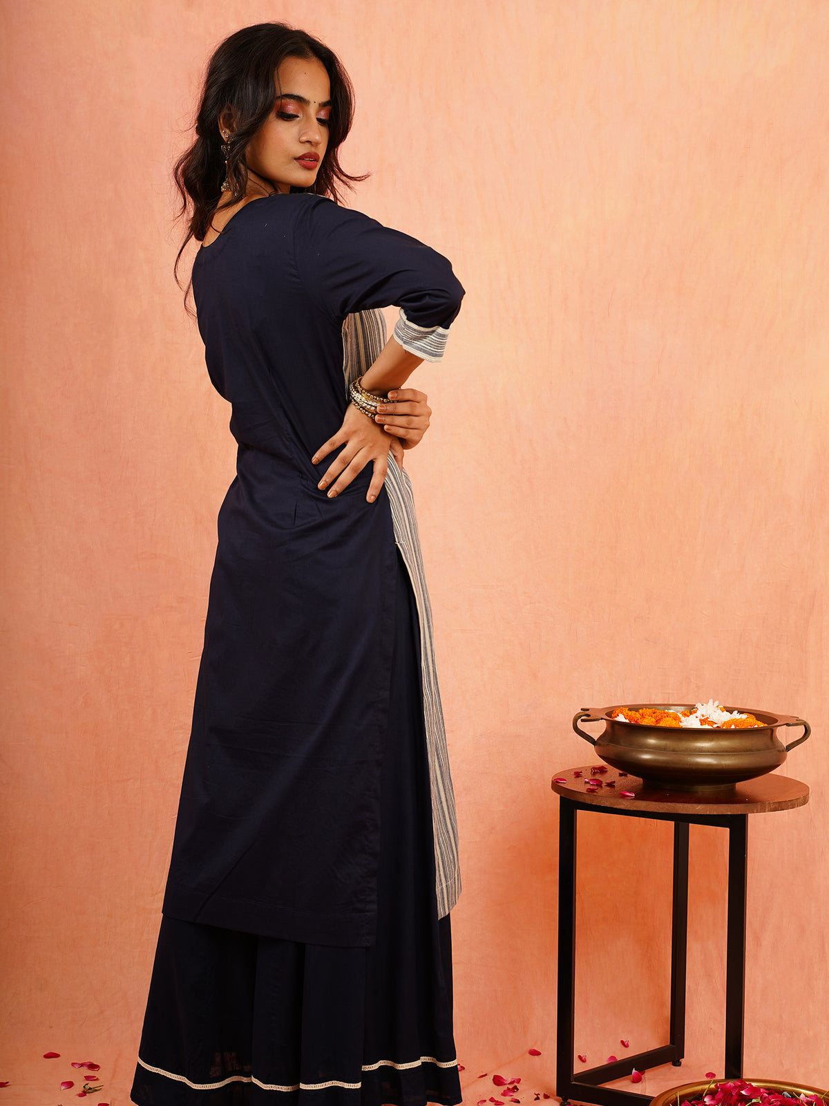 Neerja - Blue Angarakha Kurta