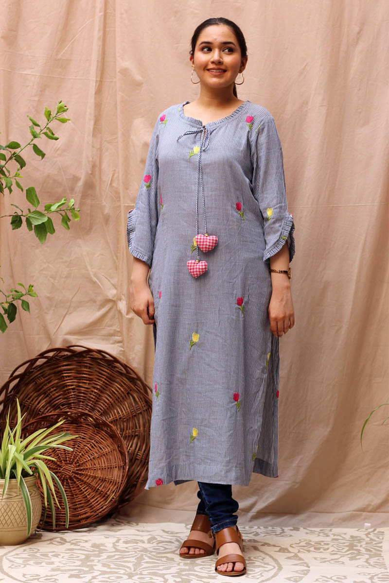 Serenity Straight Cotton Kurta