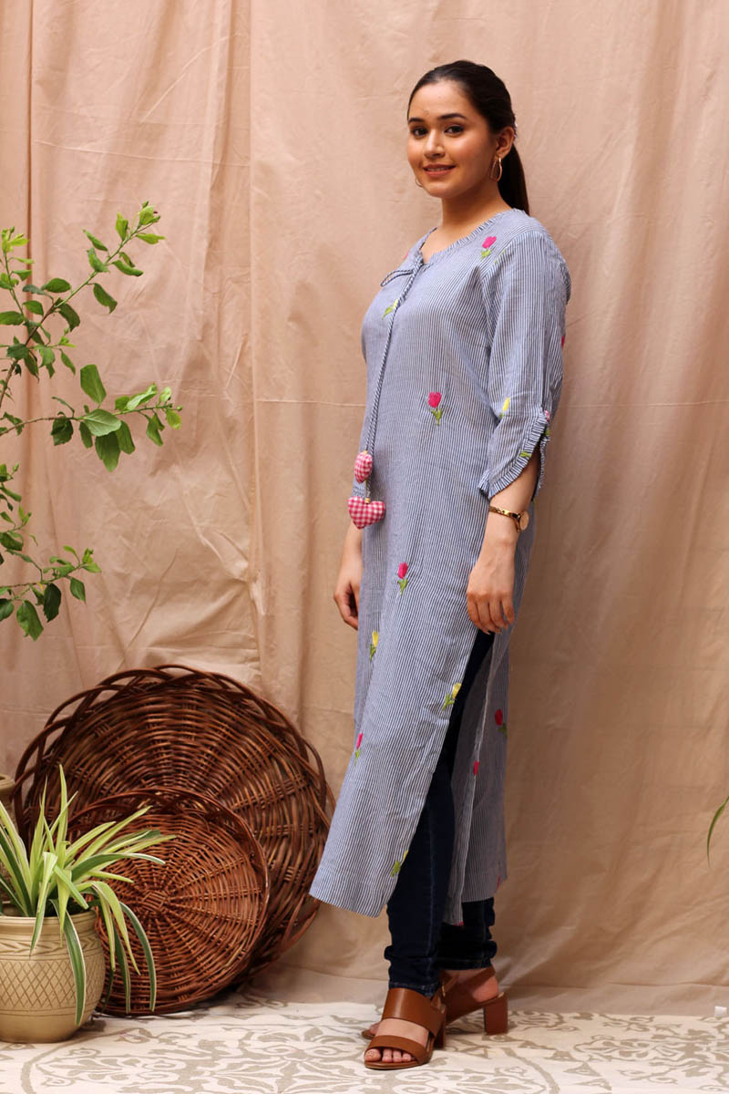 Serenity Straight Cotton Kurta