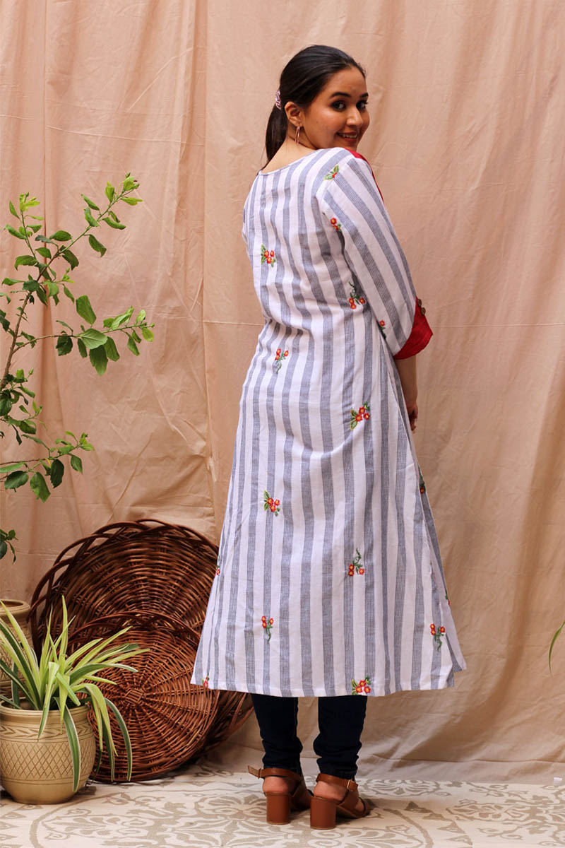 Peace A-Line Cotton Kurta